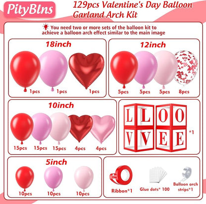 Valentine's Day Balloon Arch Kit - Image 2
