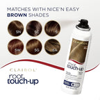 Clairol Root Touch-Up by Nice'n Easy Temporary Hair Coloring Spray, Light Brown Hair Color, Pack of 2