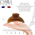 Camila Paris MP925 French Hair Clip for Women Thick Hair for Long Curly Wavy Hair, Girls Hair Claw Clips Jaw, Durable Styling Big Claw Clip for Thick Hair, Strong Hold No Slip Grip, Made in France