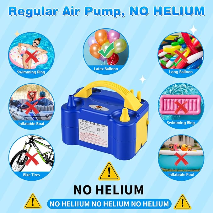 Balloon Pump Electric Portable Dual Nozzle | Air Pump - Image 6