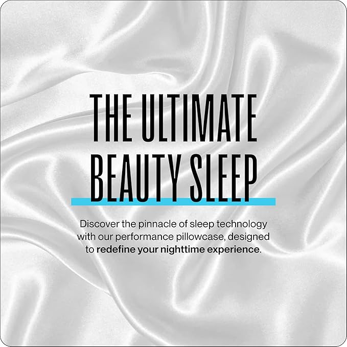 Dream Recovery Performance Silk Pillow Case with Zipper - 100% Silver Mulberry Silk Pillowcase for Hair and Skin - Naturally Cooling and Moisturizing - Standard Size - Slate