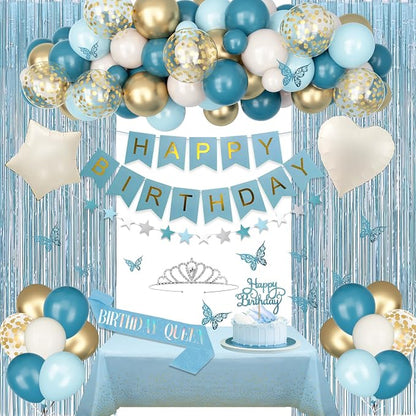 Amandir Blue Birthday Decorations by Amandir