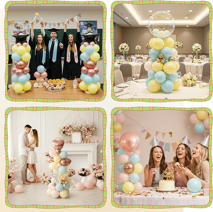 4 Sets Balloon Stands for Table, Wooden Balloon Stand - Image 6