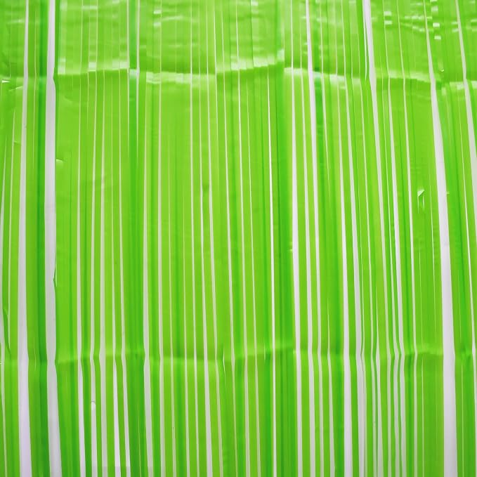 BRAVESHINE Pastel Green Streamers Party Backdrop Decorations 2 Pack | 3.2x8.2ft - Image 2