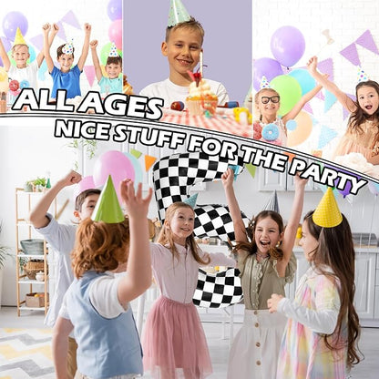 40 Inch Checkered 5 Balloons, Boys Girls Racing Car Track Theme Supplies - Image 7