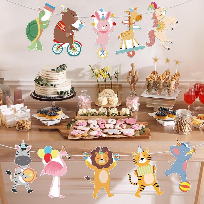 Hooqict Party Animal Banner Animal Birthday Party Decorations Happy Birthday - Image 5