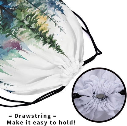 Watercolor Forest Tree Grip Bag - Image 5