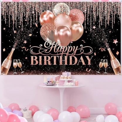 Tatuo Happy Birthday Backdrop Decorations - Image 4