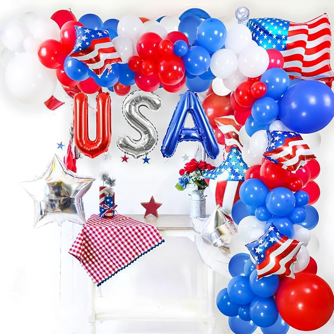 138 PCS 4th of July Balloon Arch Decorations - Image 6