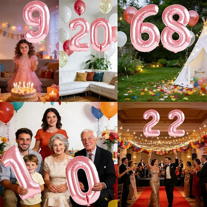 40 Inch Number 68 Balloons for 68th Birthday Party Decorations, 0-100 Jewelry - Image 7