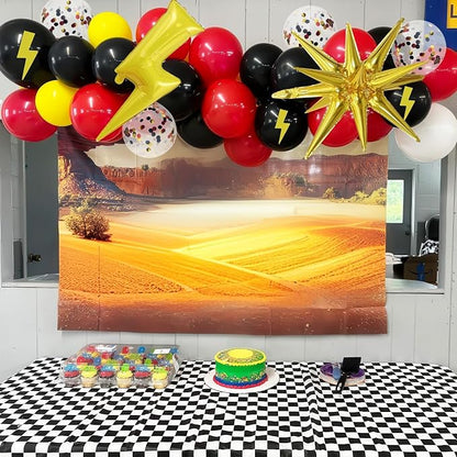 Red Yellow Black Balloons, Cartoon Theme Balloons - Image 6