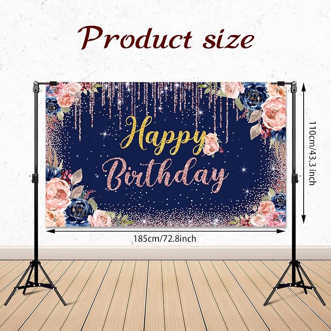 Happy Birthday Backdrop Decorations - Image 2
