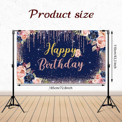Happy Birthday Backdrop Decorations - Image 2