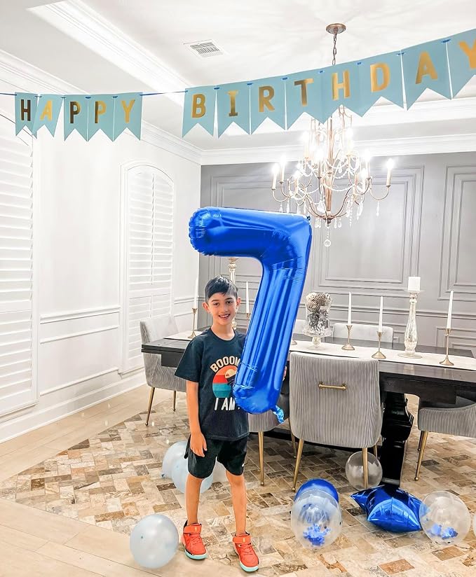 Navy Blue 7 Balloon - Image 7