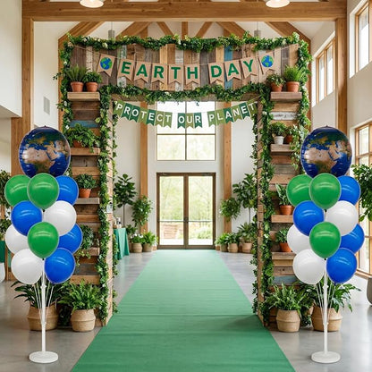 Gejoy 2 Sets 62" Large Globe Balloons Tower Stand Kit, Entire Balloon Column Kit - Image 6