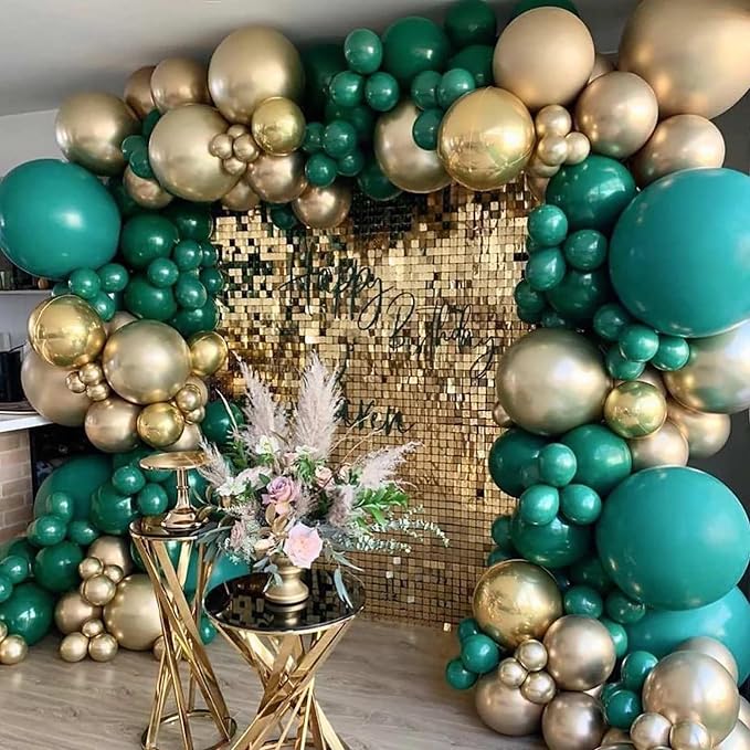 10pcs 18 inch Metallic Gold Balloons, Thick Latex Chrome Helium Balloons - Image 6