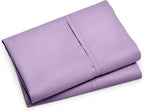 Bare Home Microfiber Pillow Cases - Standard/Queen Size Set of 2 - Cooling Pillowcases - Double Brushed - Lavender Pillowcases 2 Pack - Easy Care (Standard Pillowcase Set of 2, Lavender)