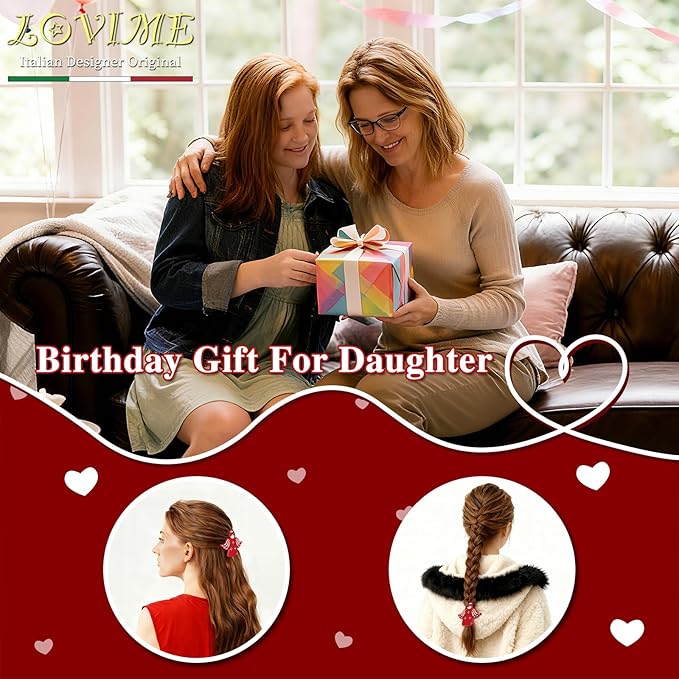 Inspirational Birthday Gifts for Girls "Guardian Angel" Hair Clips, Cute Back to School Gifts for Student from Teather, Daughter Granddaughter Nephew, Christmas Stocking Stuffer Gifts