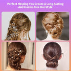 400Pcs Bobby Pins Black, Premium Curved Bobby Pin Brown Blonde Hair Secure-Hold & Pain-Free, 2-Inch Non-Sliding Black Bobby Pins, Invisble Wave Hair Pins for Women Girl Child for Various Hair Styles