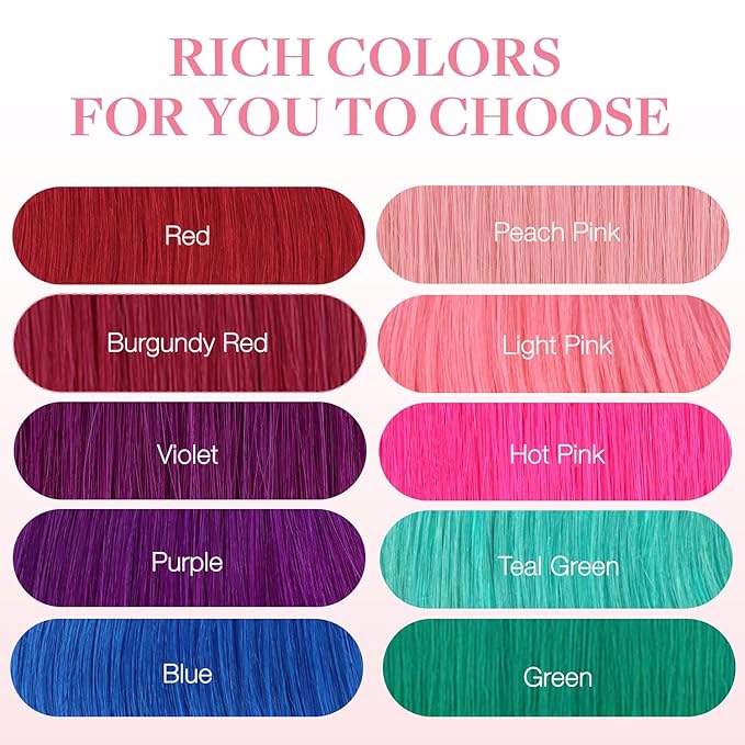 GOO GOO Tape in Hair Extensions Human Hair, Purple, 10inch 20g 10pcs, Colored Tape ins Human Hair Extensions, Silky&Soft Invisible Tape Ins, Hair Highlighted for Party