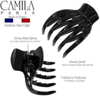Camila Paris CP3538 French Hair Clip for Women, Hair Side Clips, 2.5 Inch Girls Hair Claw Clips Jaw Fashion Durable Styling Hair Accessories for Women, Strong Hold No Slip Grip, Made in France