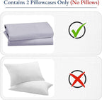 California Design Den 100% Cotton Pillow Cases Queen Set of 2, 800 Thread Count Pillowcases Sateen, Fits Queen and Standard Size Pillows (Lavender)
