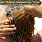 Bamboo Hair Brush Comb Set for Women Men, Wood Bristle Paddle Detangling Brush, Wide Tooth Comb for Curly Wavy Thick Thin Wet Dry Hair, Brush Cleaning Tool Included - 4 Pack