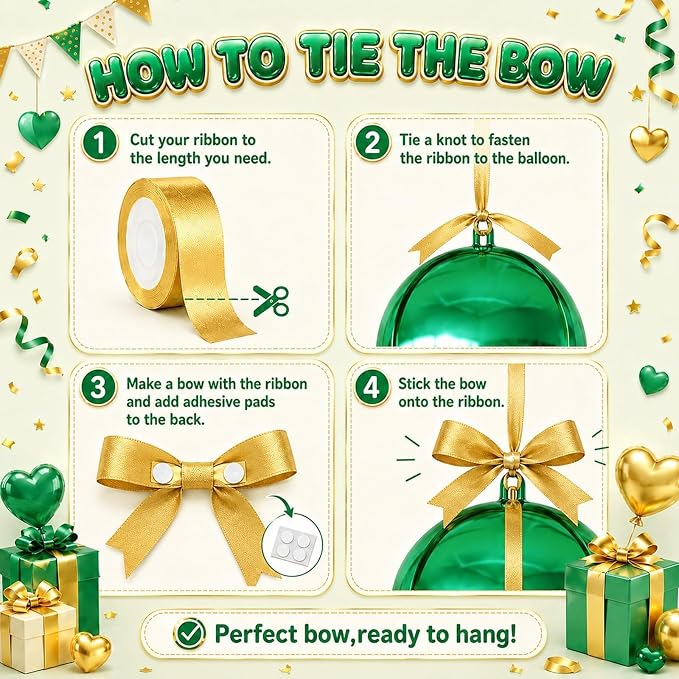 Green Gold Round Foil Balloons - Image 3