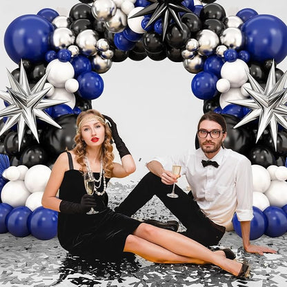Navy Blue Black Balloon Arch Kit, Balloon Garland - Image 7