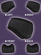 Blulu 3 Pcs Fleece Ear Warmers for Men Women Headband Cover Ear Muffs for Cold Weather Winter Running Cycling Ski