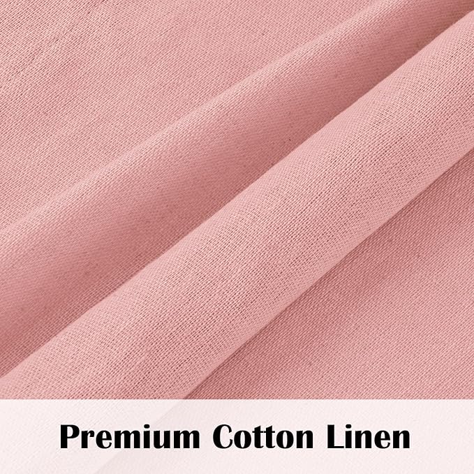 Farmhouse Cotton Linen Curtains - Image 6