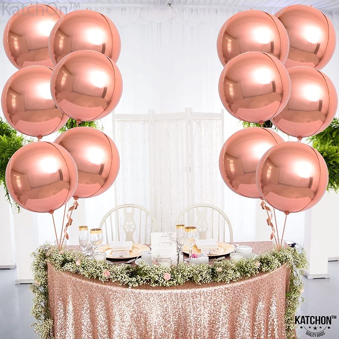 KatchOn Giant Rose Gold Balloons - Image 8
