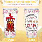 Keluna Chicken Gifts for Women - Chicken Lover Essetials Gifts for Female Friends Sister Daugher Lady Boss Coworker, Birthday Christmas Valentines Mothers Makeup Bag Socks Keychain Tumbler Cup