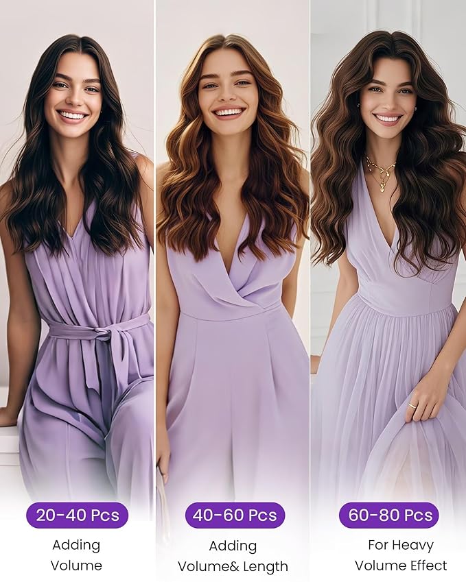 LaaVoo Tape in Hair Extensions Human Hair Seamless Tape on Extensions 14Inch 40Pcs 100G Hair Extension Tapes in Blonde Highlights with Brown Skin Weft