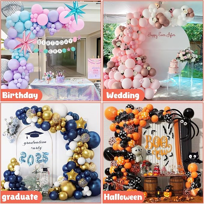 8.2FT & 6FT Balloon Arch Stand, Flexible Top Balloon Arch Kit, Half Arch - Image 5