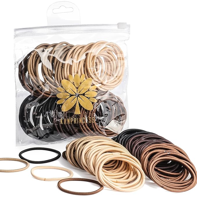 Hair Ties for Thick, Thin Hair - Elastic Ponytail Holders, No Damage Hair Bands for Women & Girls, Daily Life Hair Styling Accessories (Multicolor)