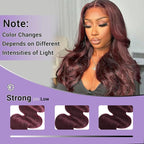 99J Human Hair Bundles Body Wave Burgundy Dark Red Wine Color Body Wave Bundles 100% Real Human Hair And True To Length 12 14 16 Inch 3 Pcs/Pack