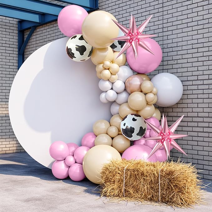 Pink Cow Balloons, 12 Inch Cowgirl Balloons - Image 7