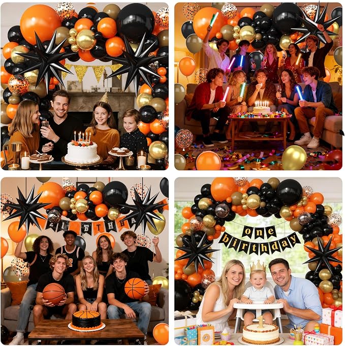 Black Orange Arch Kit Garland - Image 6