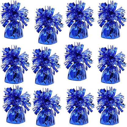 12-Count Blue Metallic Balloon Weights, Birthday Party Favors, Novelty and Gag by TheDreidelCompany