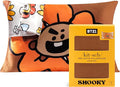 Kitsch x BT21 Satin Pillowcase with Zipper – Better Than Silk Pillowcase, Shooky Character & Funky Floral Print – Soft Cooling Toddler Bed Time Pillow Case for Hair & Skin – Queen/Standard 19x26
