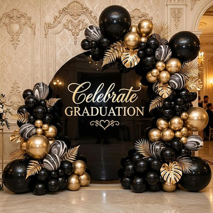 RUBFAC Balloons Metallic Gold Balloon Arch Different Sizes 154pcs | Balloon - Image 5