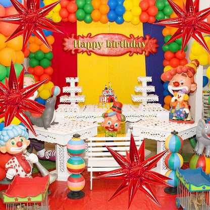 ZAKVOOR 60 Pcs Star Balloons 12 Spike Foil Explosion Party Decoration Balloons - Image 4