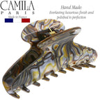 Camila Paris CP3036 French Hair Clip for Thick, Long, Curly & Wavy Hair - Handmade Onyx, Girls' Big Claw Clip, Strong Hold