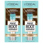 L’Oréal Paris Magic Root Permanent Hair Color, 10 Minute Hair Dye Kit to Rescue Roots with 100% Gray Hair Coverage, 5G Medium Golden Brown, 2 Pack (Packaging May Vary)