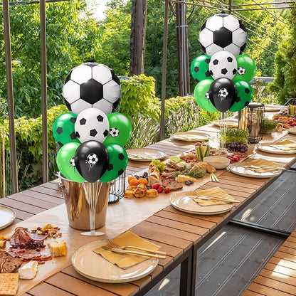 Sumind 2 Set Soccer Balloon Stand Kit Football Foil Balloons Table Centerpiece - Image 5