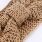DRESHOW Knit Crochet Headband for Women Ear Warmer Soft Turban Stretch Warmer Headbands Winter Fashion Head Wrap
