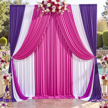 20ft×12ft Deep Purple Backdrop Curtains - Image 7
