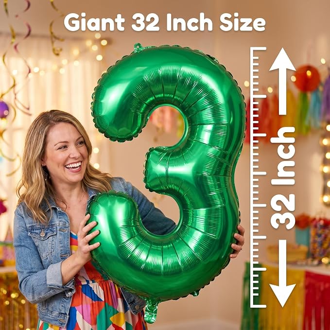 YPSelected 32 Inch Large Foil Helium Number Balloon Birthday Wedding Party 0-9 - Image 4