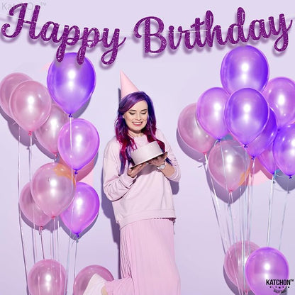 KatchOn Purple Happy Birthday Banner 10 Ft - Image 5